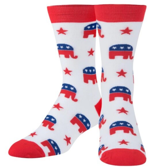 Crazy Socks - Republican Party Pair of Crew Socks - Picture 2 of 3